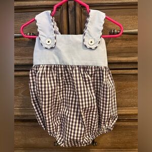 The Beaufort Bonnet Bingham Bubble size 12/18 month